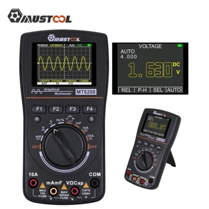 Multitester Mustool MT8208 2in1 Osiloskop up MT8206 barang promo