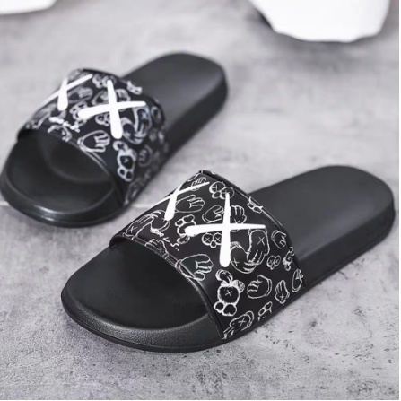 SANDAL PRIA UNISEX KARET SLOP MOTIF XX APPLAUSEE