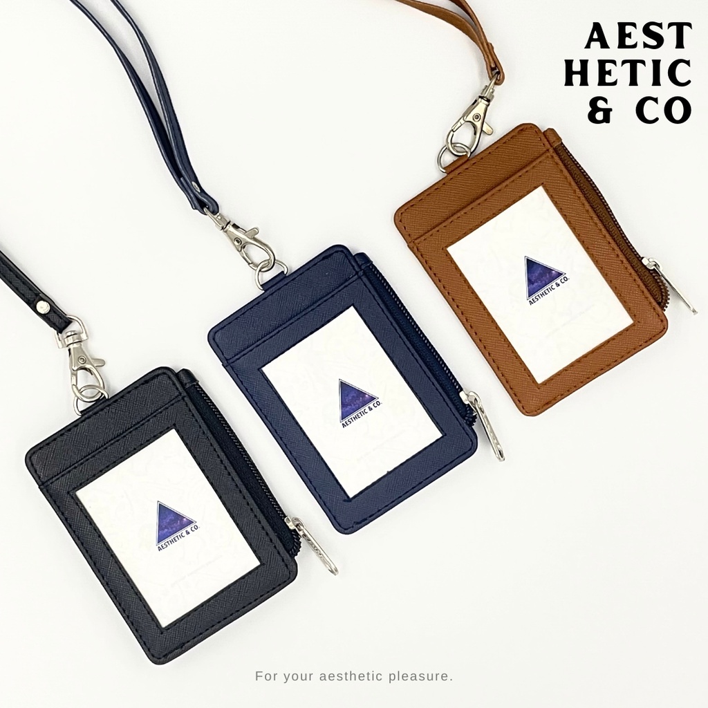 

Lanyard ID Card Name Tag Resleting Card Holder Nametag Kulit - Premium V.02