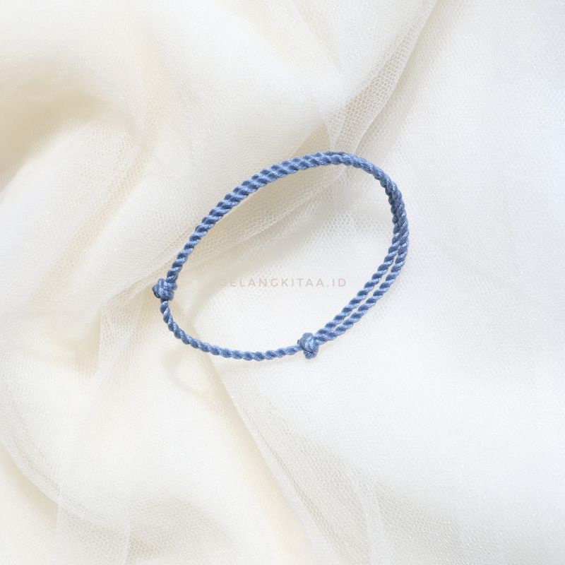 Simple Twist Sky Blue - Gelang Polos Plintir