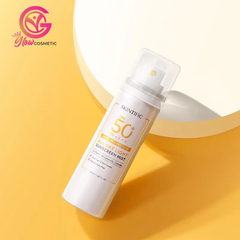 SKINTIFIC  ALL DAY LIGHT SUNSCREEN MIST SPF 50 PA++++ 50ML