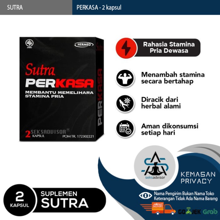 SUTRA PERKASA - 2 KAPSUL SUPLEMEN VITAMIN PRIA MANJUR
