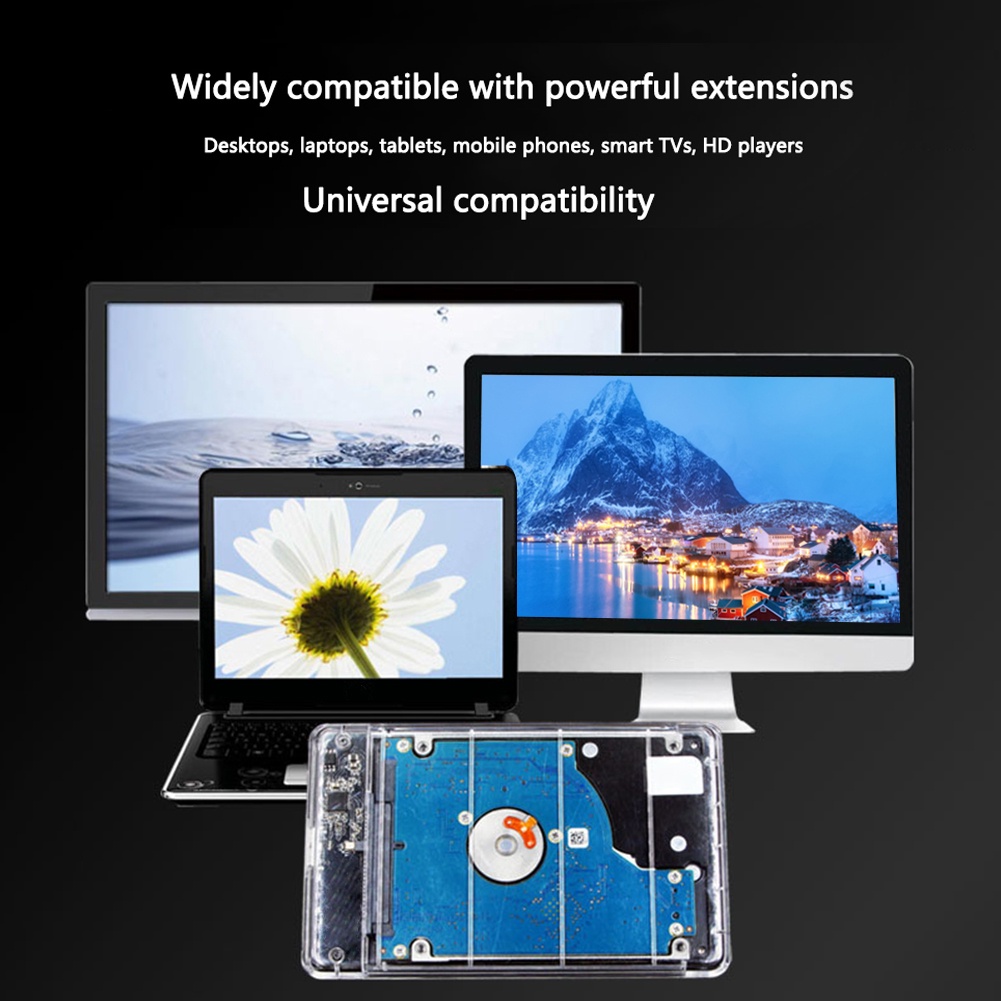 Actual【COD】3.0 2.5&quot;inch SATA Casing Hardisk External HDD External Case - HD 2.5inch SATA USB 3.0