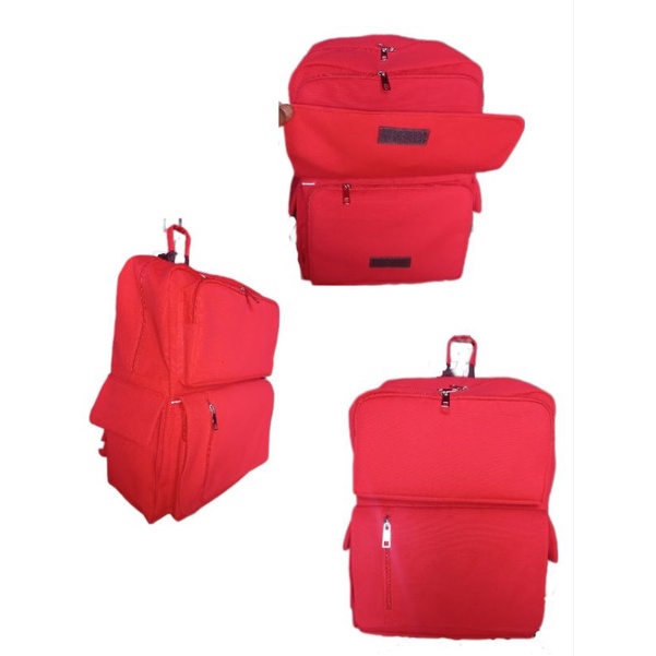 red edition backpack laptop