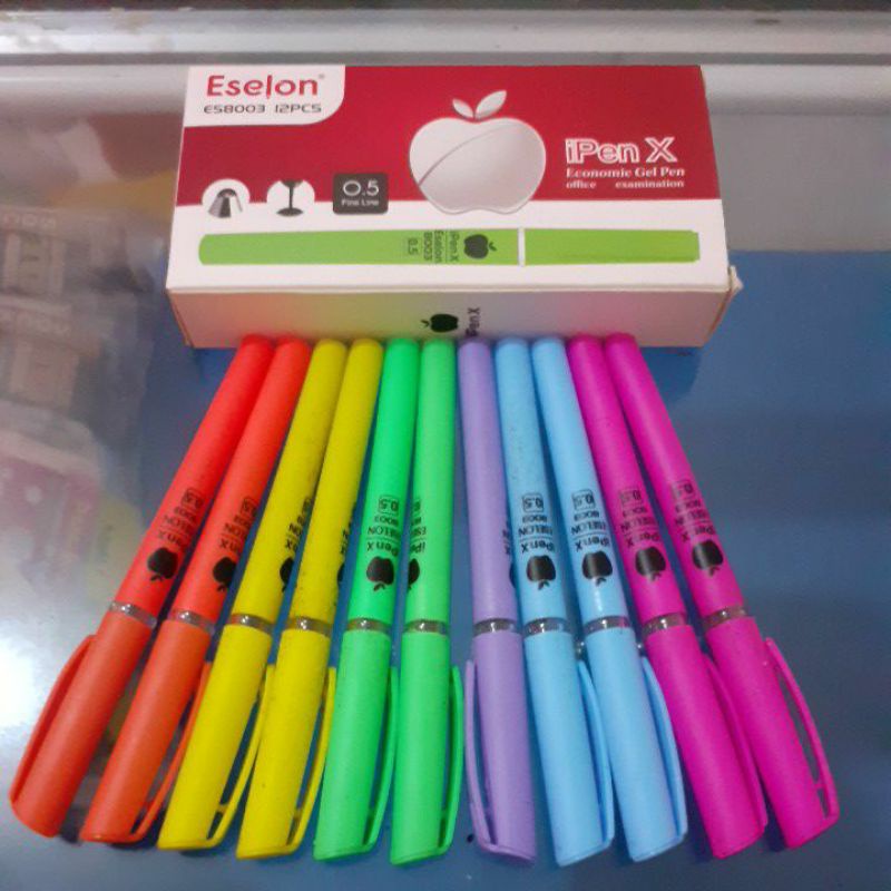 

ATK MURAH PULPEN CAIR ESELON ES8003 SATUAN iPen X Gel Pen