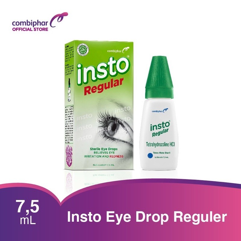 Insto Eye Drop Reguler 7.5ml - untuk mata merah TETES MATA