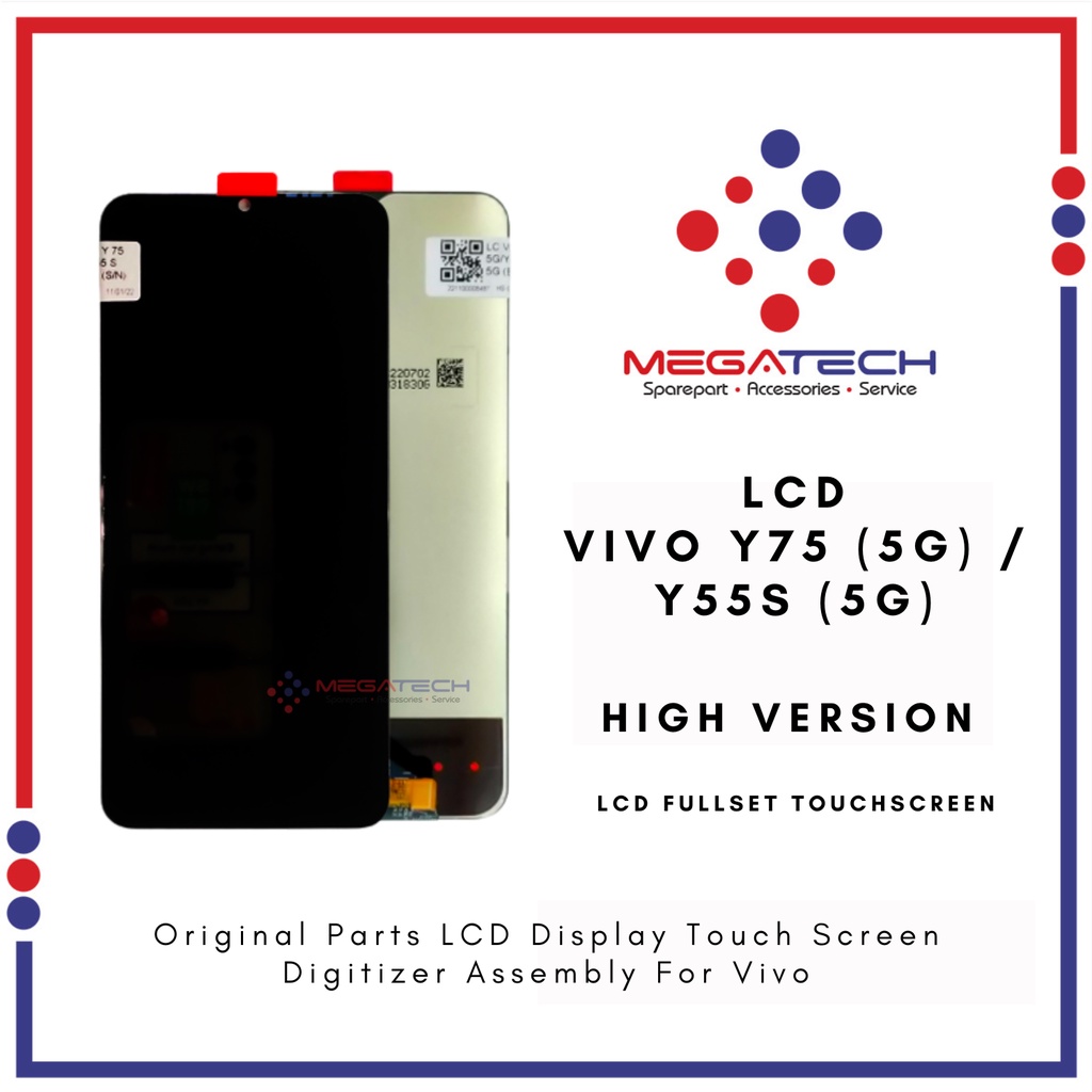 LCD Vivo Y75 / Vivo Y55S (5G) Fullset Touchscreen