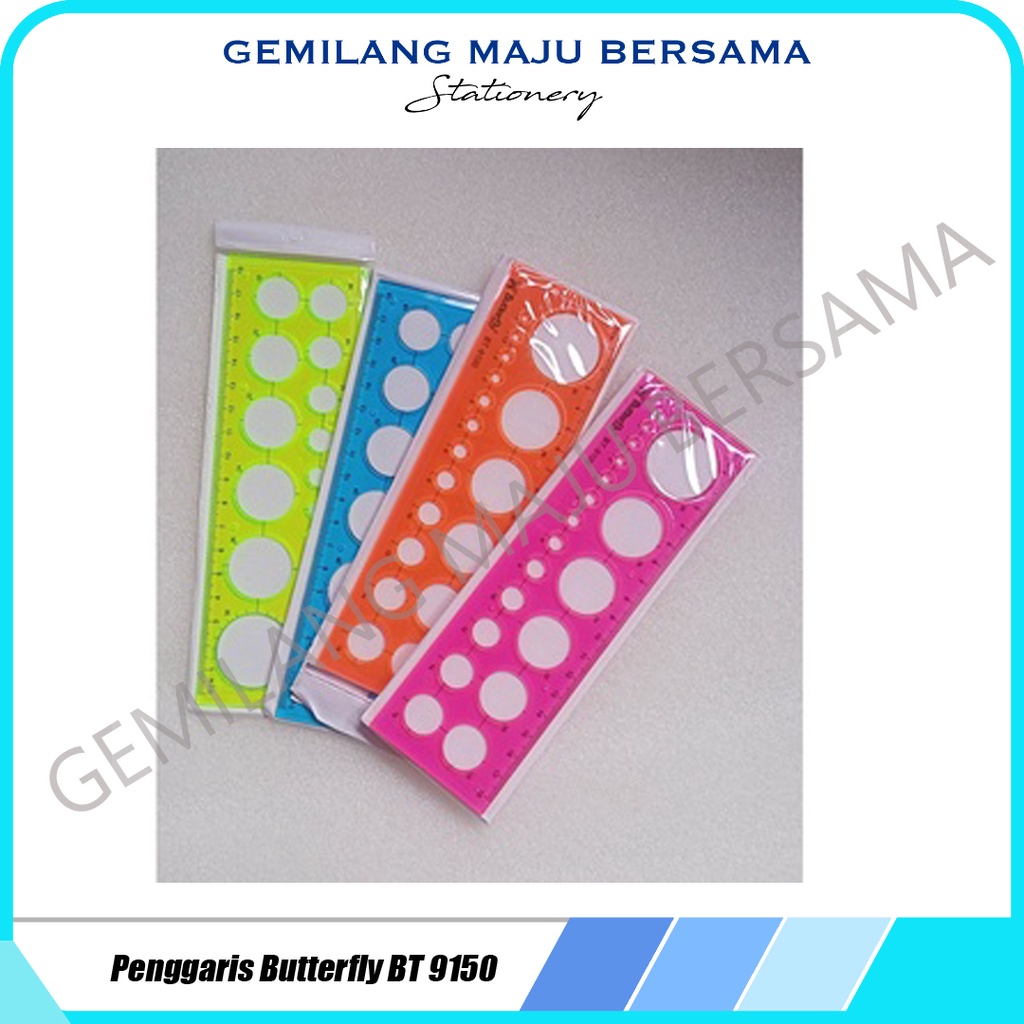 

Penggaris Butterfly Bentuk / Template BT 9150