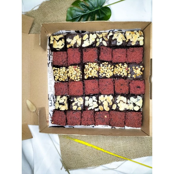 

Fudgy Brownies/Brownies Panggang/Brownies Redvelvet