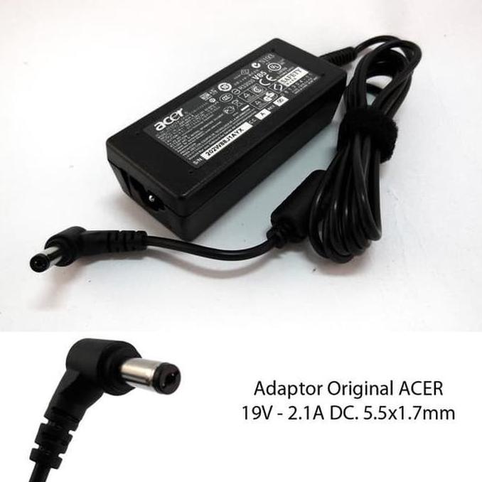 Adaptor Charger Laptop Acer 19V 2,1A Original