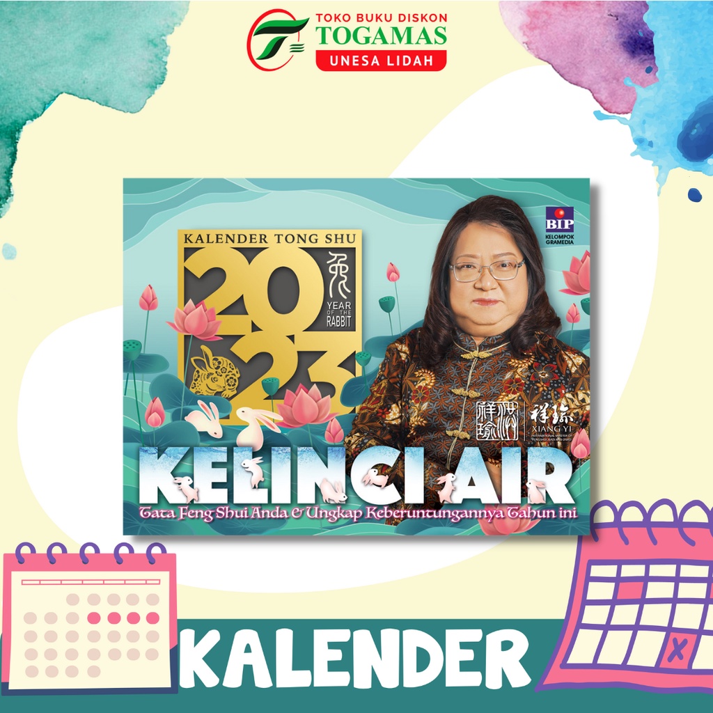 SIAP KIRIM!! READY STOCK!! KALENDER TONG SHU 2023 : KELINCI AIR