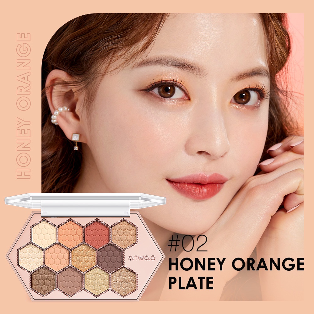 [100% ORIGINAL][READY]O.Two.O Eyeshadow Hexagonal Diamond 12 Honeycomb Eyeshadow Pallette