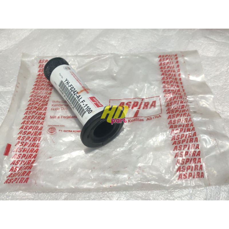 cover handgrip hand grip karet selongsong gas kanan Yamaha alfa original aspira