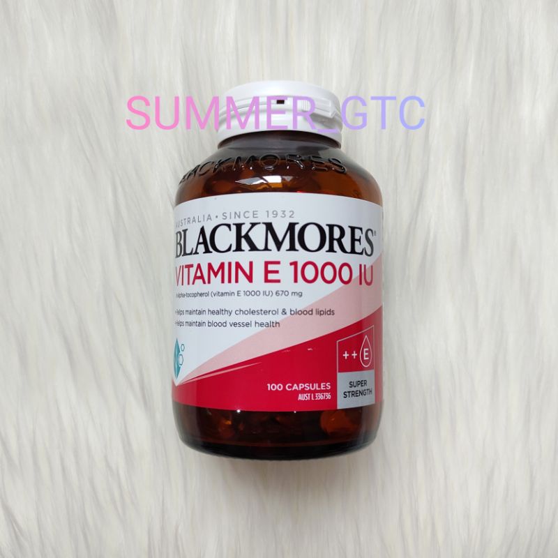 blackmores vitamin e 1000iu natural e 1000 iu 100 kapsul capsules caps