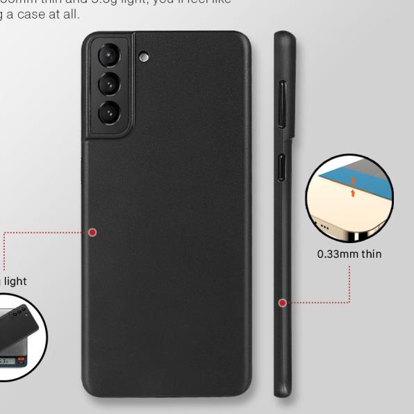 Asenaru Galaxy Note 20/Ultra Case Super Slim Signature Casing - Galaxy Note 20,Hitam