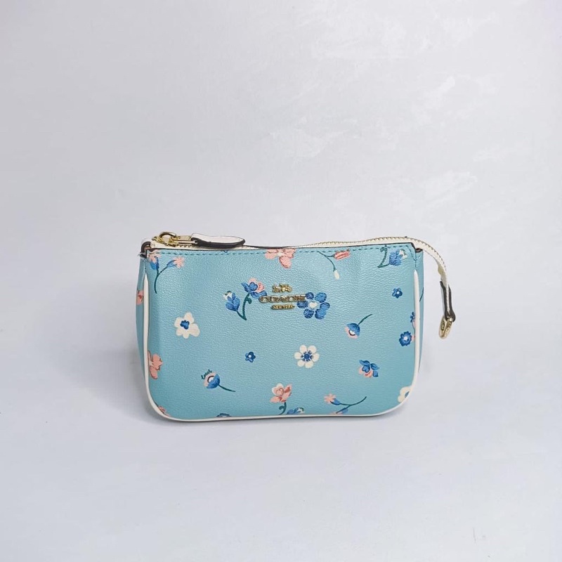 Coach Nolita 19 With Blue Flower