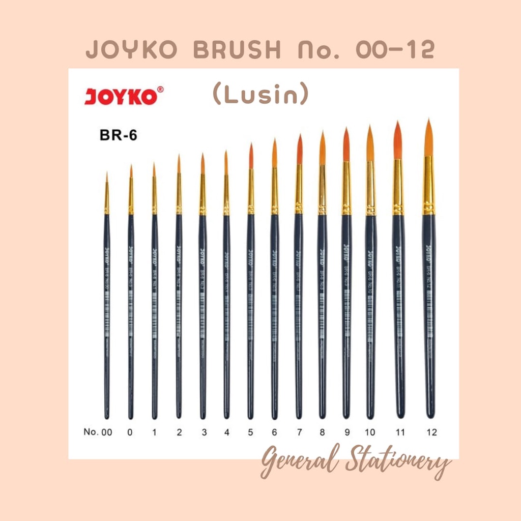 

Joyko Brush BR-6 No. 00 - 05 / Pak (Isi 12)