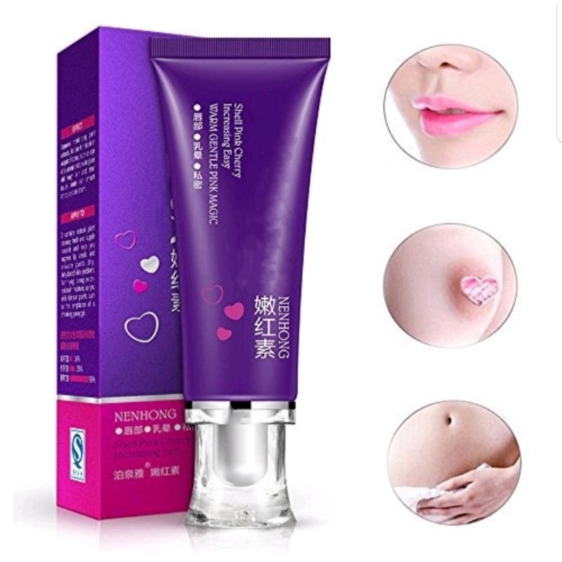 Nenhong Cream Pemerah Bibir Dan Puting Miss V Vagina Hitam Selangkangan Permanen / Pemutih Ketiak Leher Pemerah Bibir Pria Hitam Pemerah Payudara Pencerah Bibir Pencerah Puting Pencerah Kulit Alami Tercepat