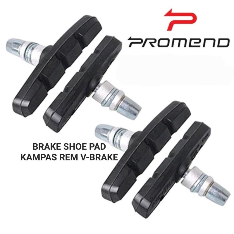 (( 1 PCS )) Brake Pad shoe kampas sepatu karet rem brakepad model vbrake mtb seli V-Brake MTB Federal Seli BMX