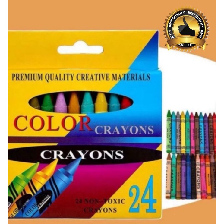 

Pensil Warna Crayon isi 24 Color Crayons Non Toxic