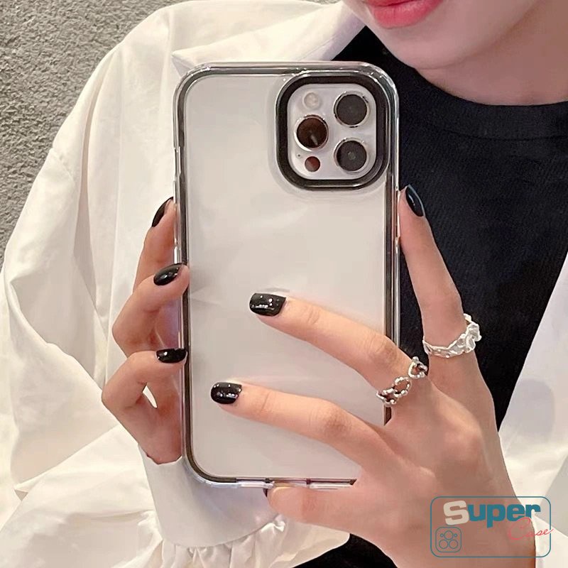 Anti Jatuh 3in1 Clear Soft Case Redmi 9T 9 10 A1 10C 9A 9C 10A POCO X3 Pro NFC M3 Redmi Note10 10s 11 Pro 11s 9 8 10pro Mewah Simple Bumper Tahan Guncangan Soft Cover Militer-Grade