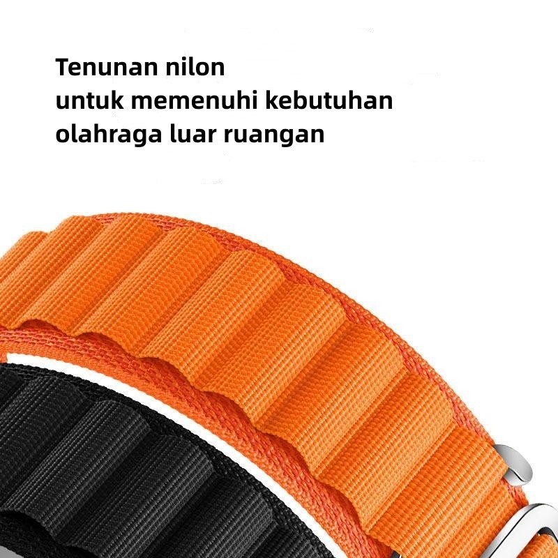 Miband Strap Nylon Tali Strap Bahan Nilon Tali Pengganti Mi Band 3 4 5 6 7 Sporty