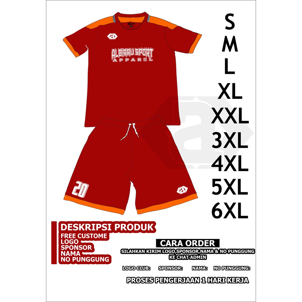 jersey bola big size/jersey futsal jumbo/jersey stelan futsal/M,L,XL,2X,3XL,4XL,5XL,6XL