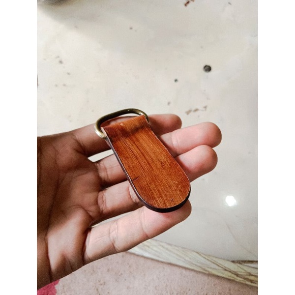 Gantungan kunci motor mobil kulit asli premium keren