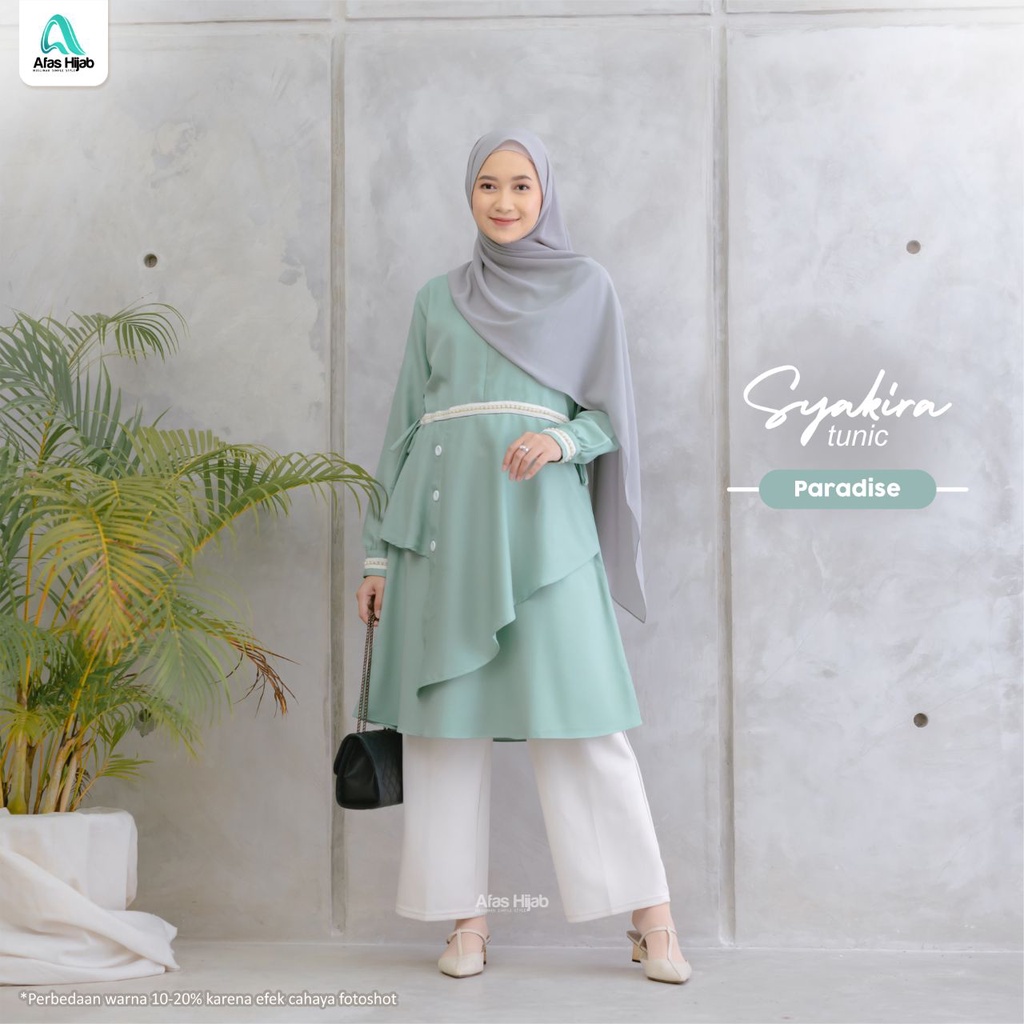 SYAKIRA TUNIK PARADISE L BY AFAS HIJAB/TUNIC/TUNIK/TUNIK POLOS/TUNIC POLOS