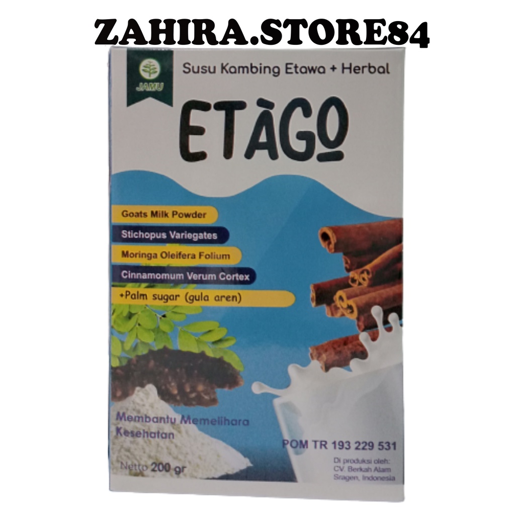 

ETAGO Susu kambing Etawa + Herbal Kemasan 200gr