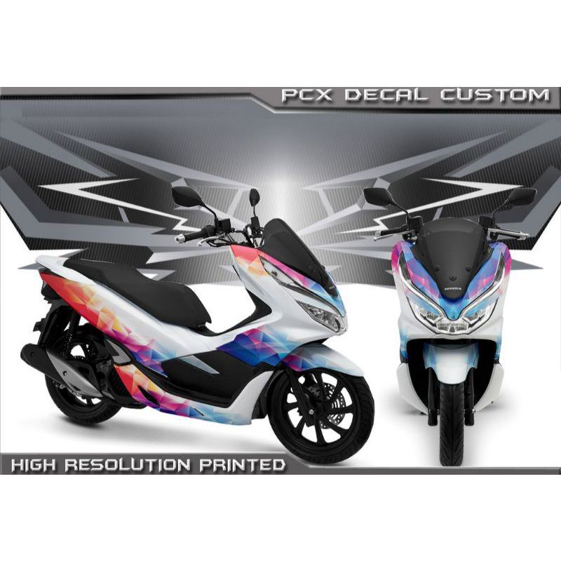 Sticker Decal Variasi untuk motor Honda PCX 160/150 cc Full body, Bisa ganti warna sesuai permintaan