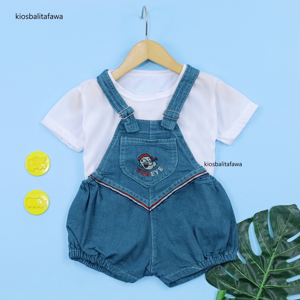 Celana Kodok Levis uk Bayi 3-12 Bulan / Setelan Kaos Baby Celana Baju Kodok Jeans Levis Overall