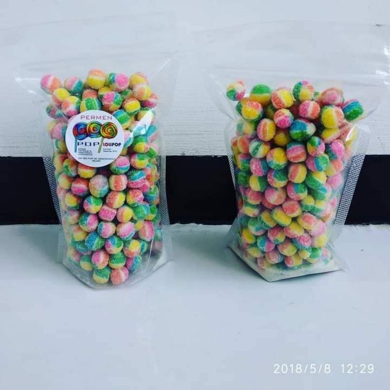 

1 KG PERMEN MARBEL BOLA MINI PELANGI