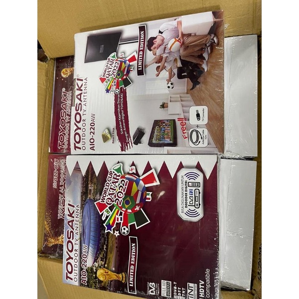 Antena TV TOYOSAKI DIGITAL AIO 220 AW / ANALOG buat Indoor / Outdoor