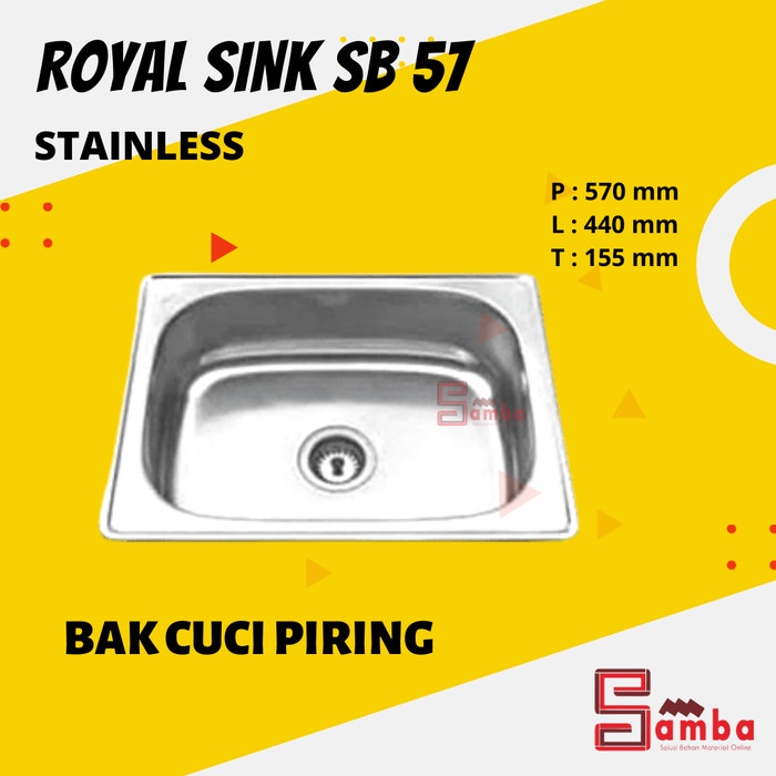 Filter Royal Sink Sb 57 Bak Cuci Piring Royal Sink Sb57 Stainless