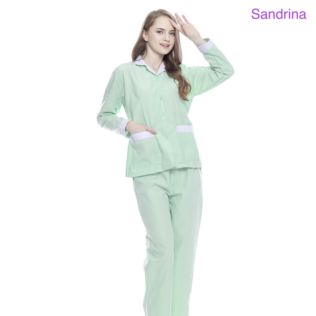 [NEW] Baju seragam suster ( Lengan panjang )/ seragam nanny/ seragam klinik