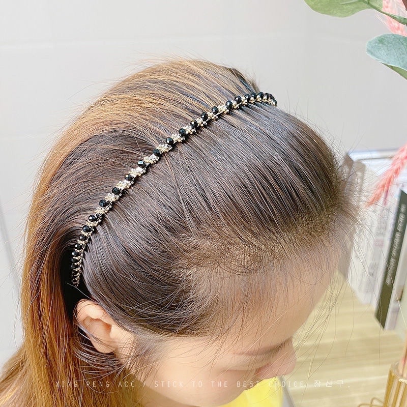 Korean Retro Pearl Headband Simple Elegant Party HairBand Hair Accessories Headdress