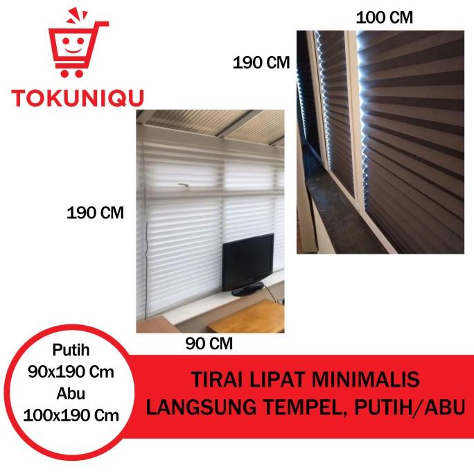 Tirai Lipat Minimalis Langsung Tempel / Vertical Blind SCHTS