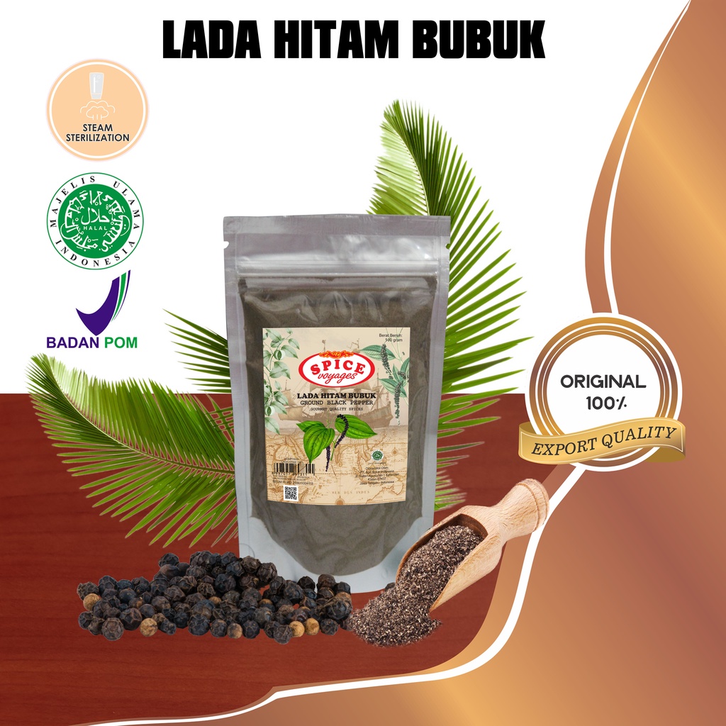 Jual Spice Voyages Ground Black Pepper (100gr) / Lada Hitam Bubuk ...