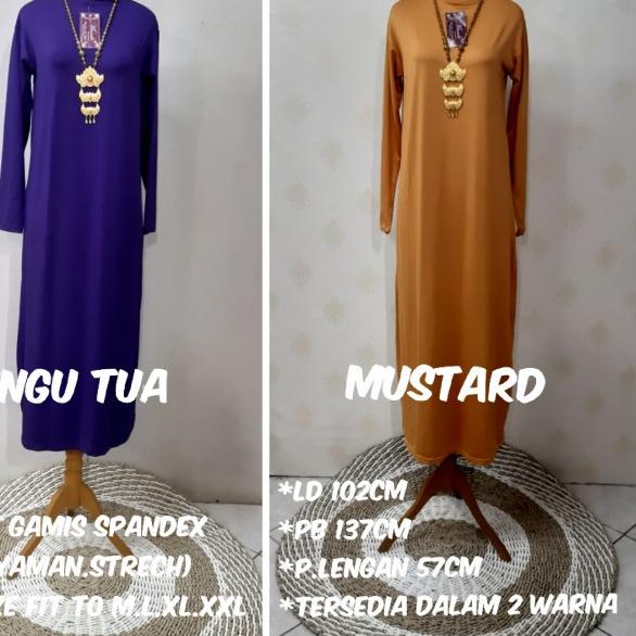 Manset gamis (daleman gamis) katun rayon premium hademm - Putih
