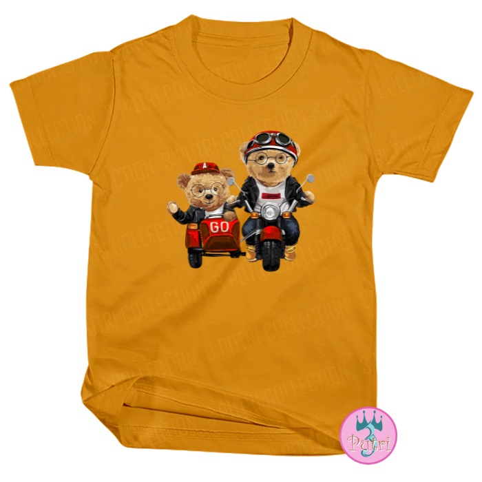 Baju Distro Anak Laki Laki Perempuan BERUANG Lucu Keren Umur 3 4 5 6 7 8 9 10 11 12 Tahun / Kaos Bear Lucu Anak Cowok Cewek