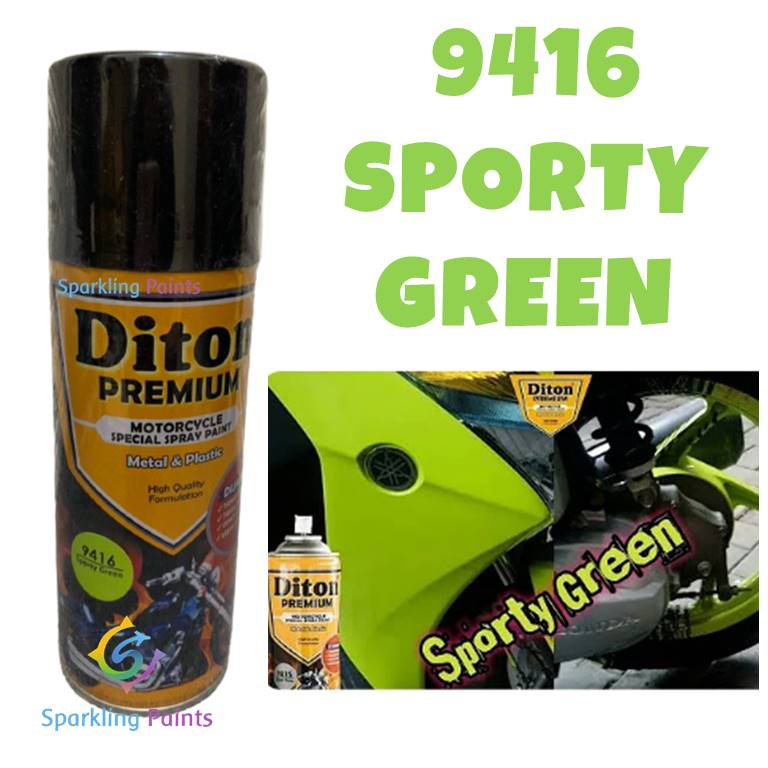 Pilox Diton Premium Sporty Green 9416 400ml Cat Hijau Muda pilok pylox pilox sepeda motor mobil