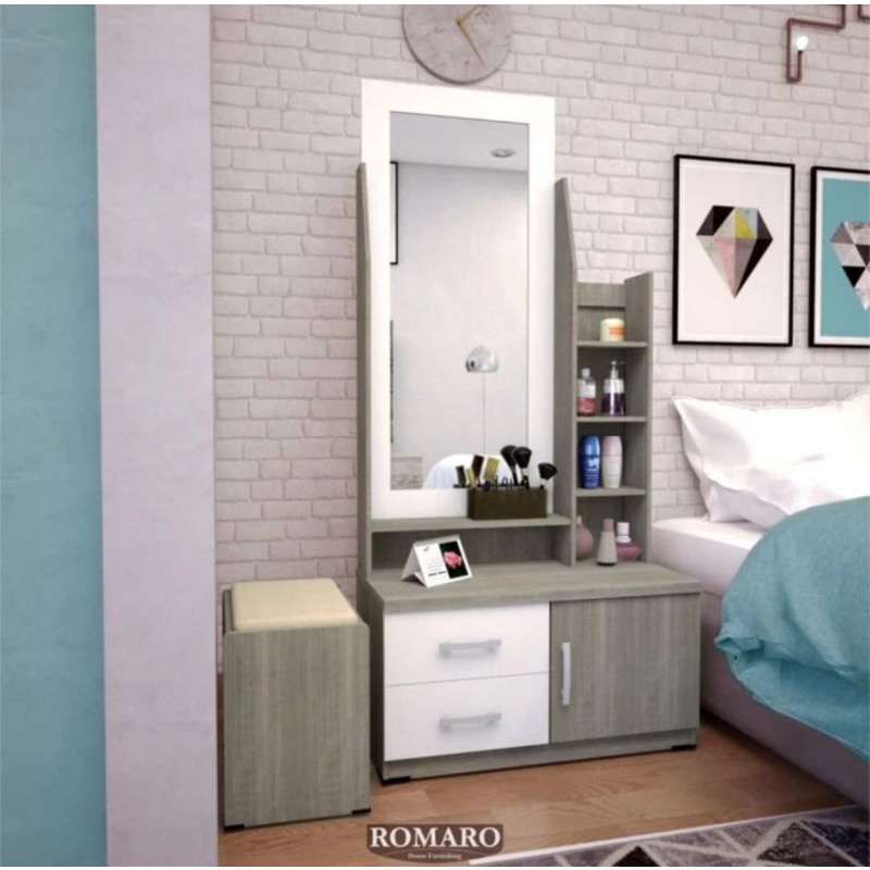 meja rias dresing table meja makeup meja makeup minimalis meja rias minimalis MR 06 ROMARO