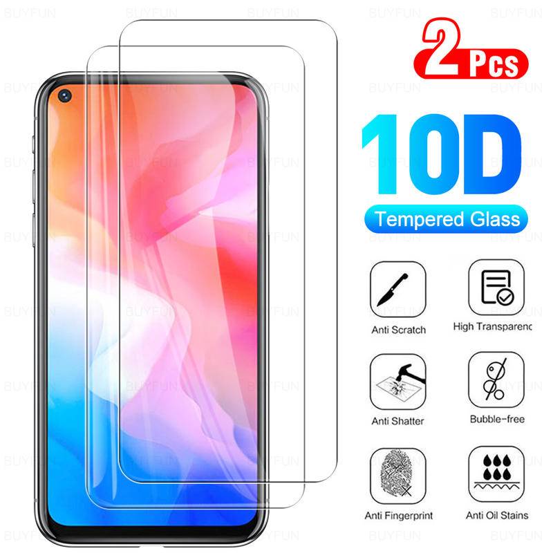 2pcs Pelindung Layar Tempered Glass HD Untuk Vivo Y30 Y31 Y3