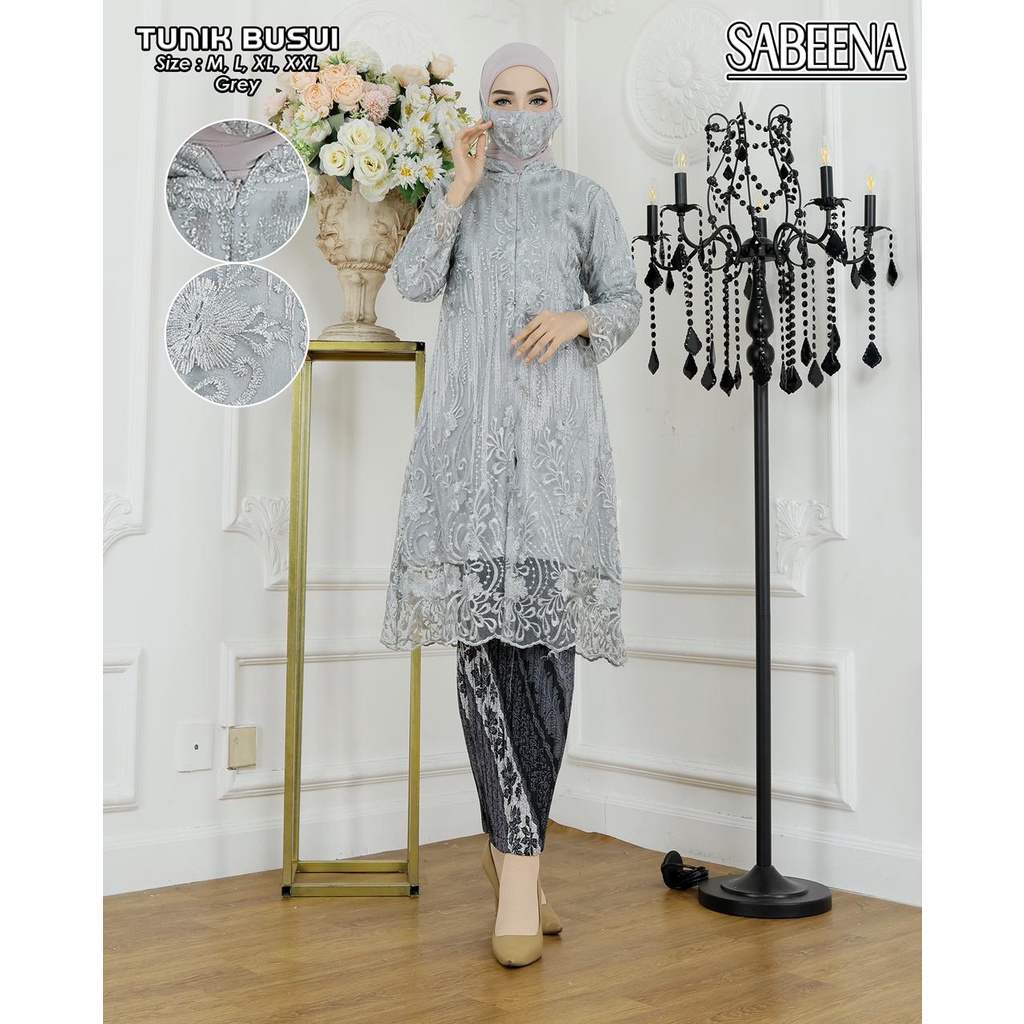[COD] HARGA PROMO STELAN TUNIK TILLE RESLETING DEPAN/ BUSUI FRIENDLY / Kebaya tunik brukat terbaru 20212