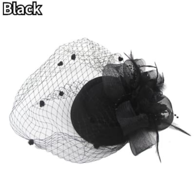 TOP-04 Fascinator hat headpiece topi aksesoris kepala hiasan topi pramugari pengantin