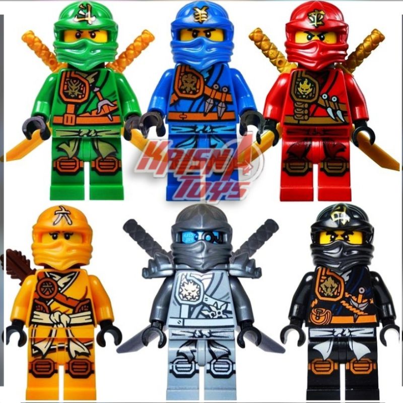 MAINAN BALOK SUSUN FIGURE NINJA/BRICKS NINJA/BUILDING BLOCK NINJA MASTER OF SPINJITZU