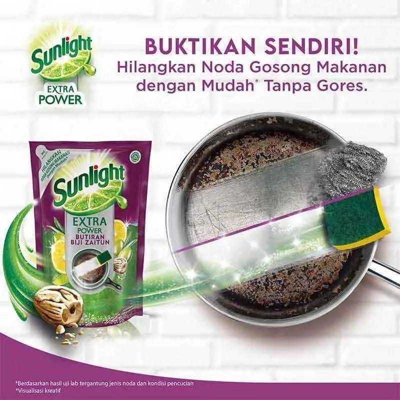 Sunlight Extra Power Butiran Biji Zaitun 720mL