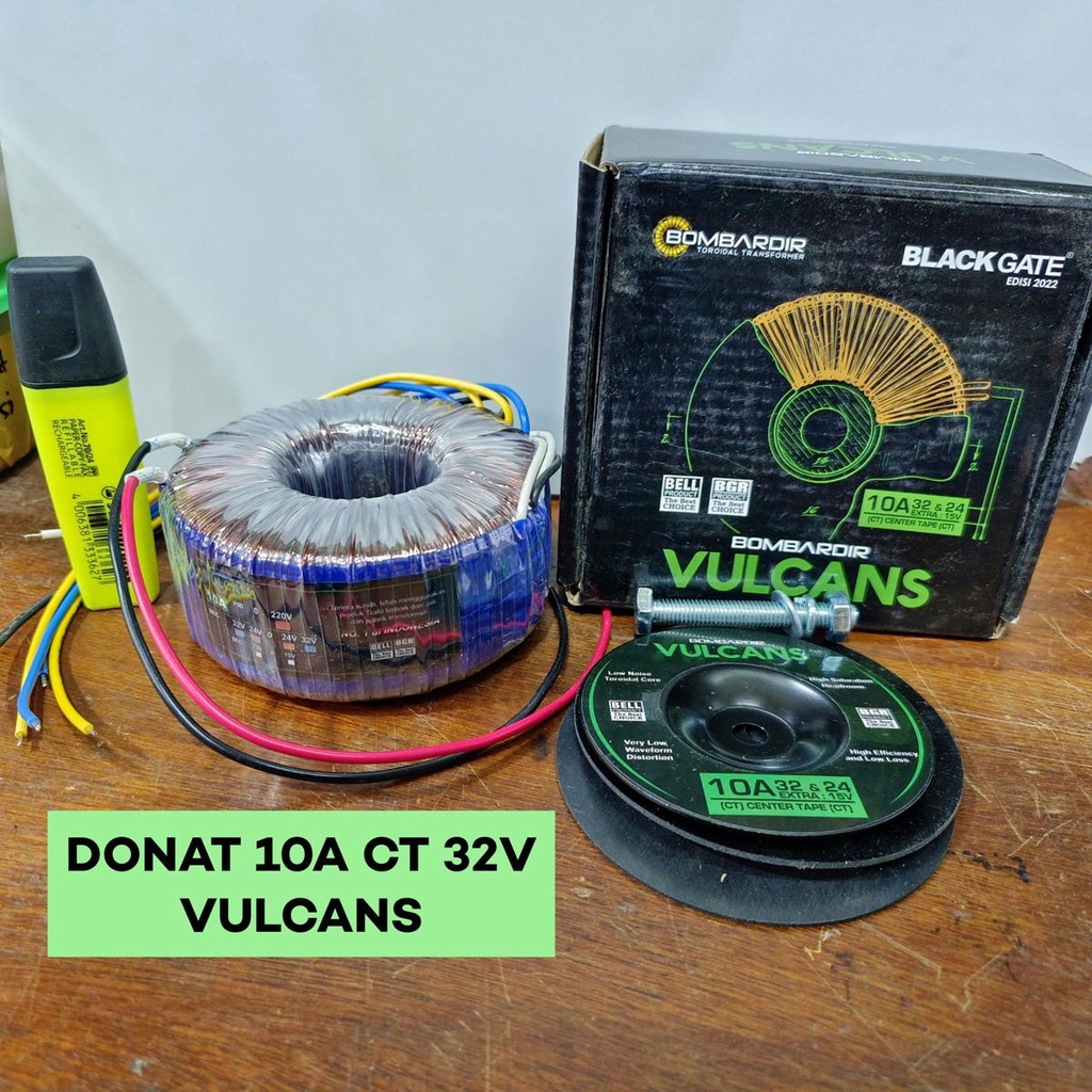 Trafo Donat Toroid 10A CT 24-32V Bombardir Vulcans Vulcan 32V BELL BGR