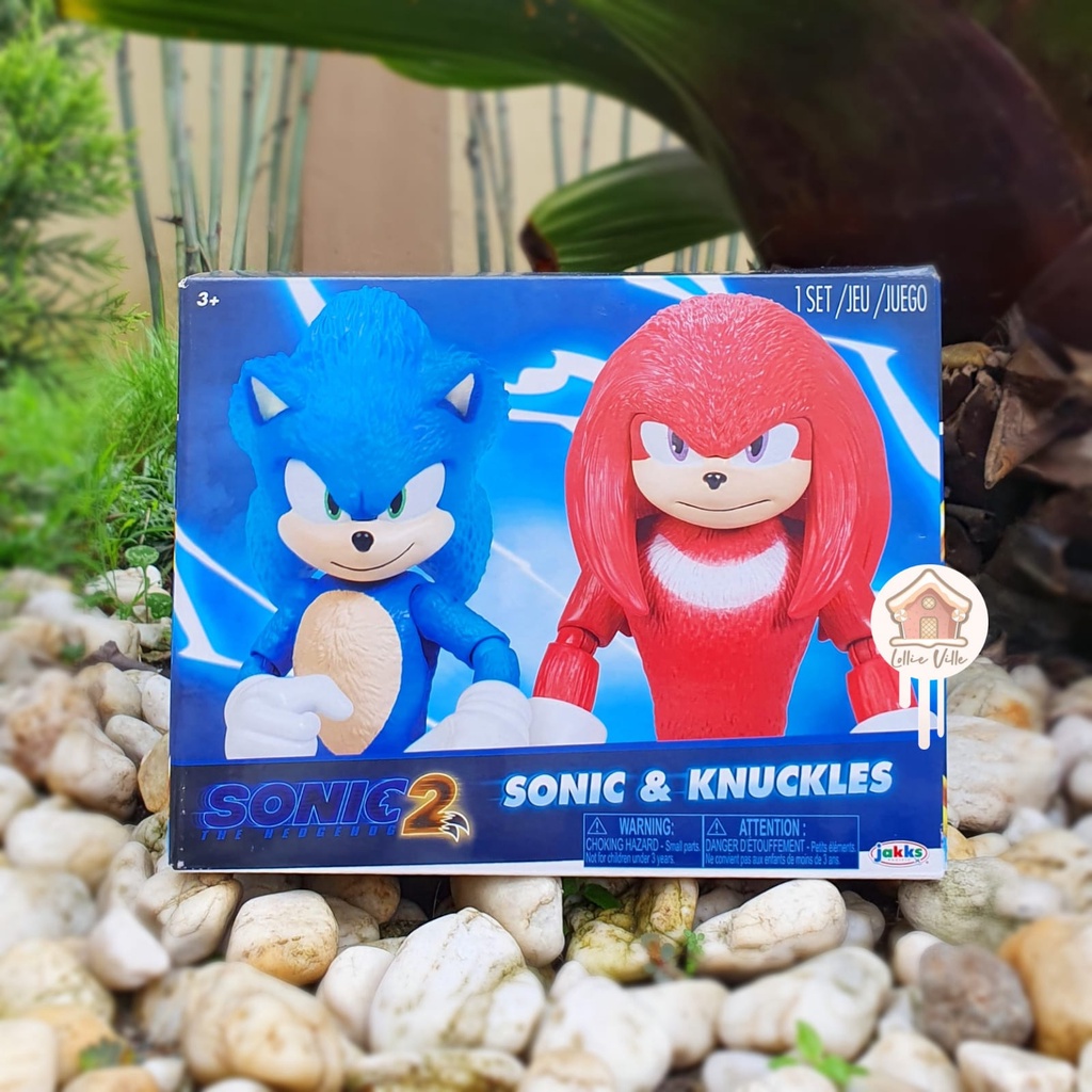 Sonic the Hedgehog Sonic 2 Movie Action Figure 2 Pack - Sonic & Knuckles